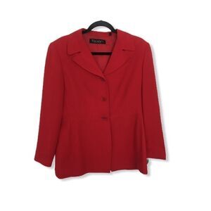 Tahari  SZ 14P Red blazer